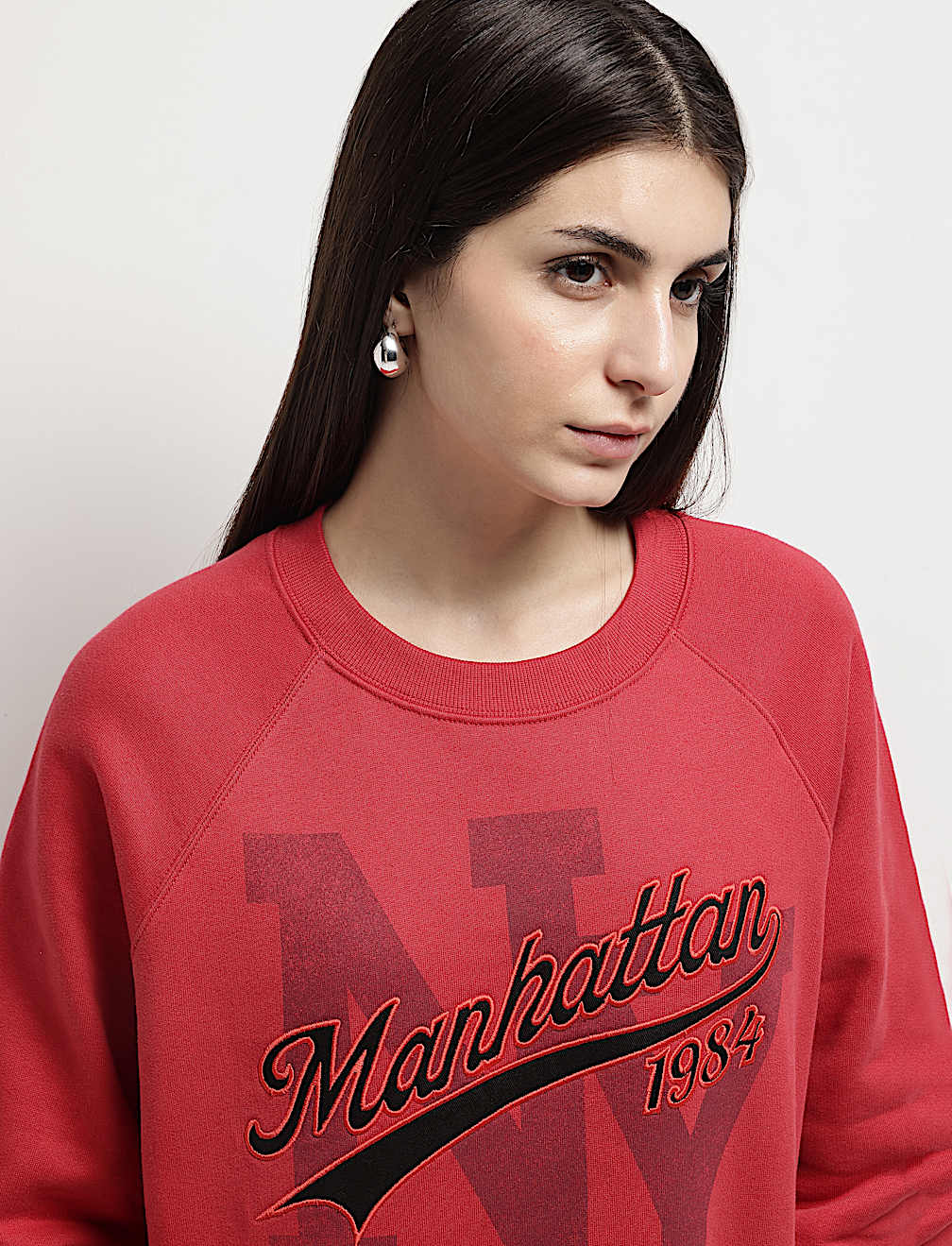 Pure Cotton Embroidered Sweatshirt
