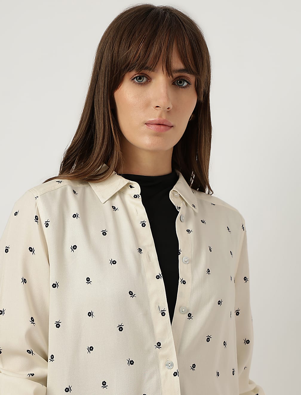Pure Viscose Floral Printed Shirt