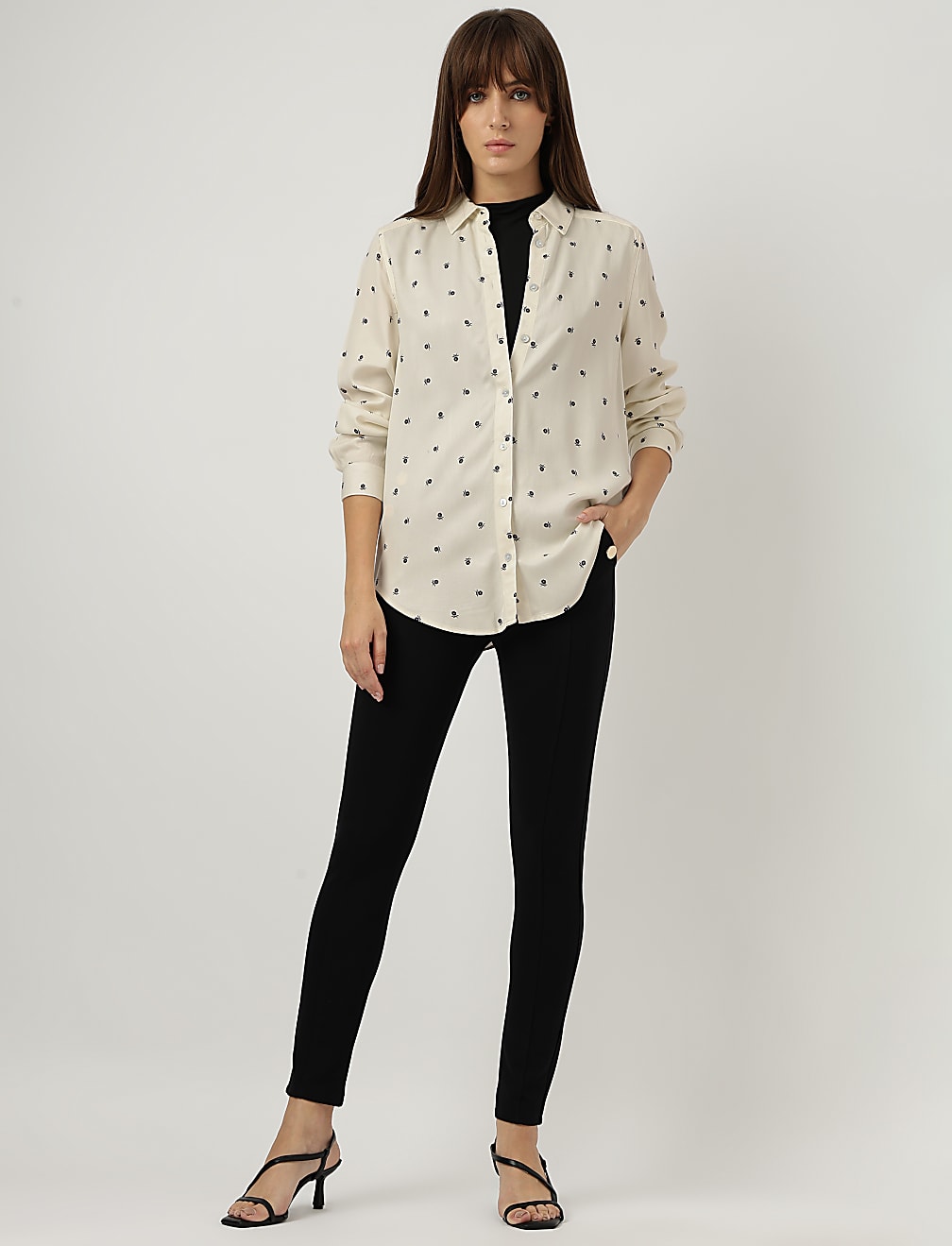 Pure Viscose Floral Printed Shirt