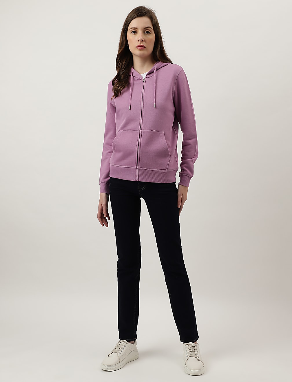 Plain Zipper Hoodie
