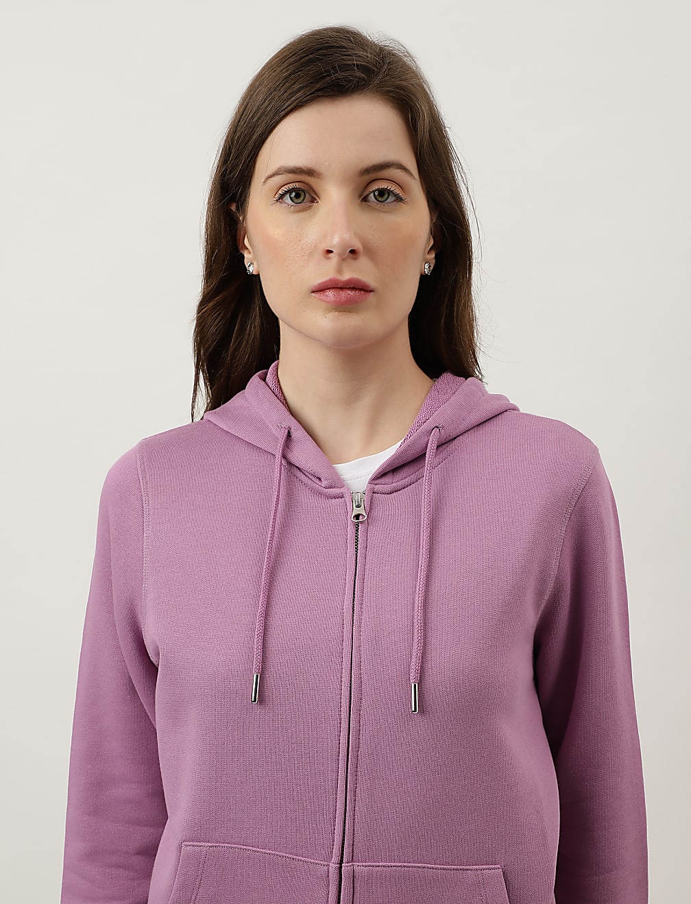 Plain Zipper Hoodie