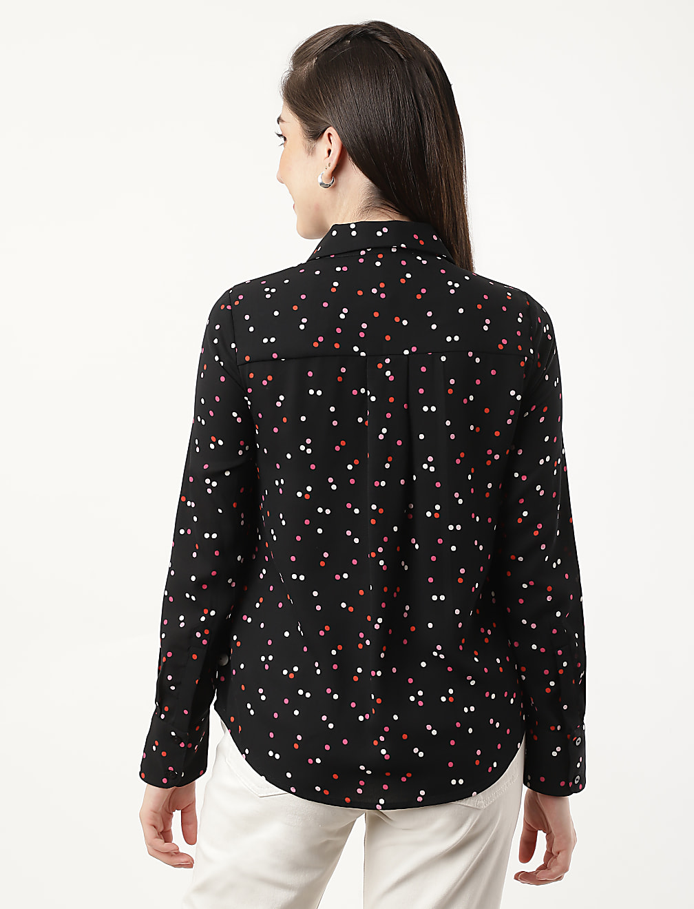 Printed Round Neck Blouse