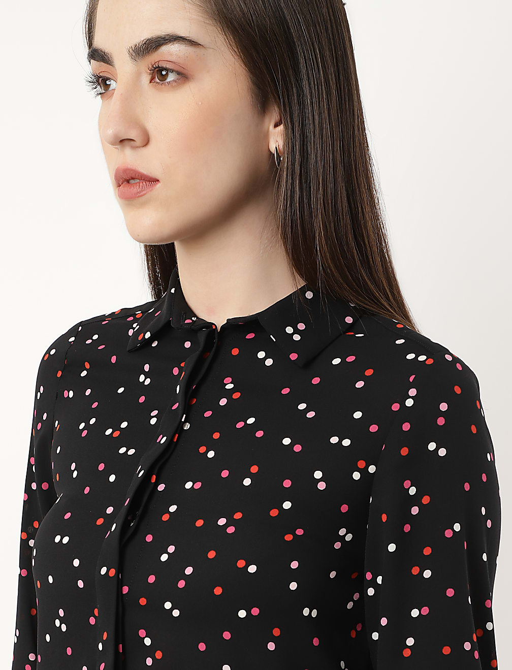 Printed Round Neck Blouse
