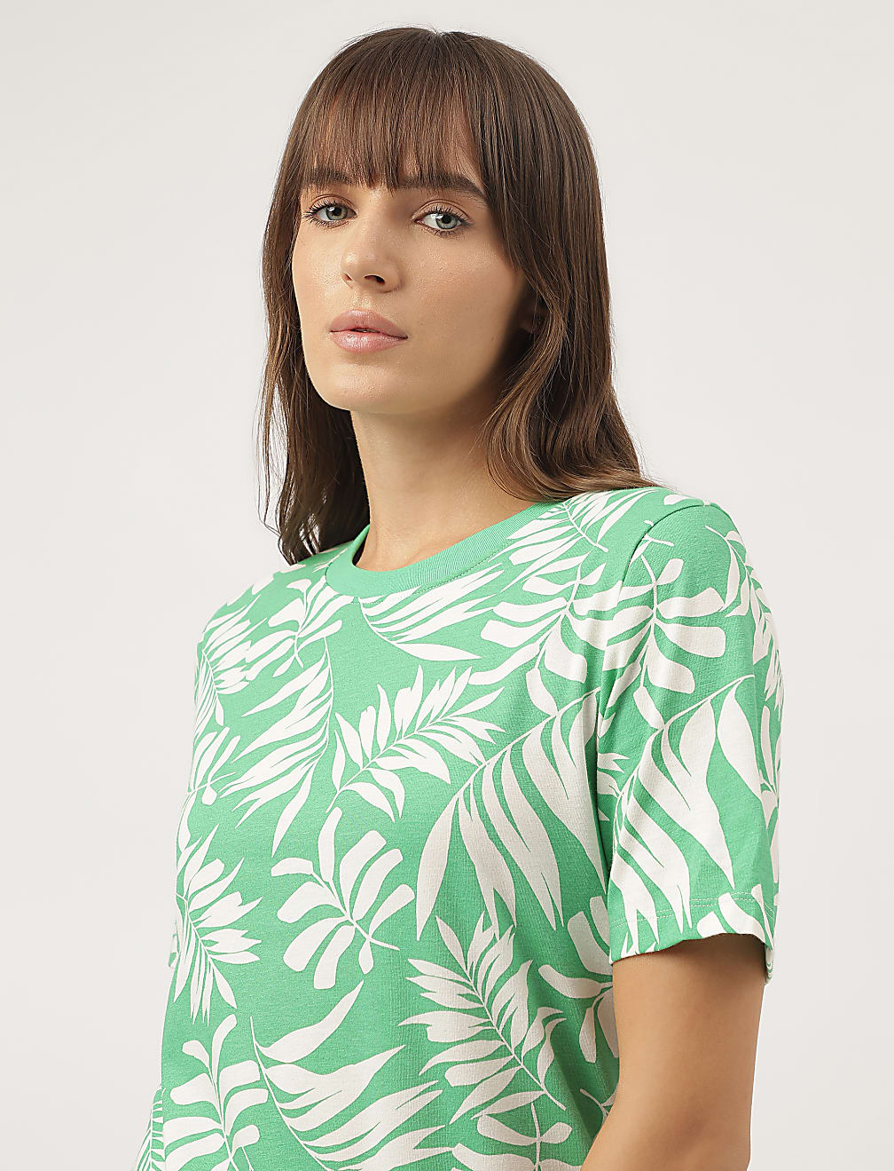 Pure Cotton Tropical Printed T-Shirt