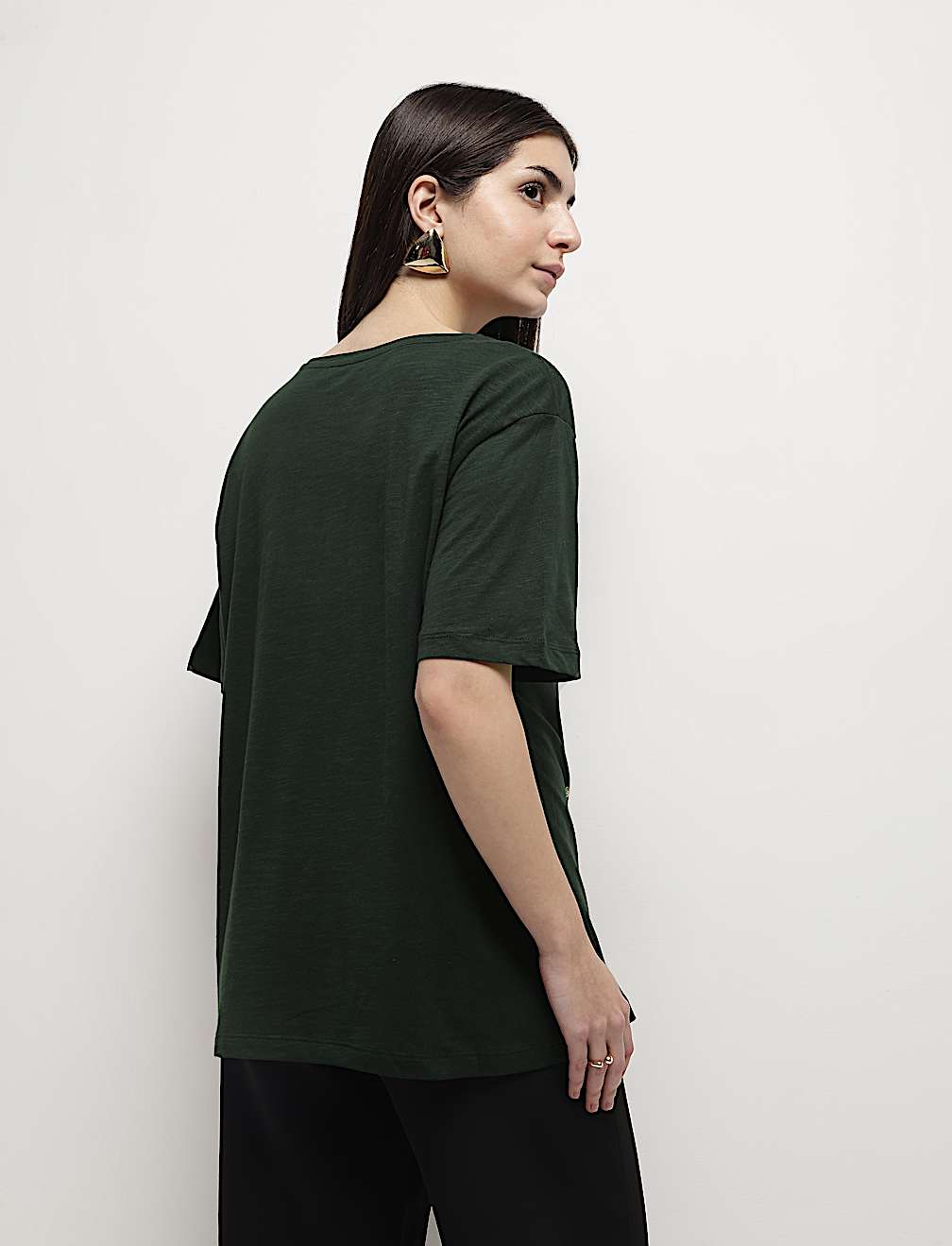 Cotton Modal Floral Print T-Shirt