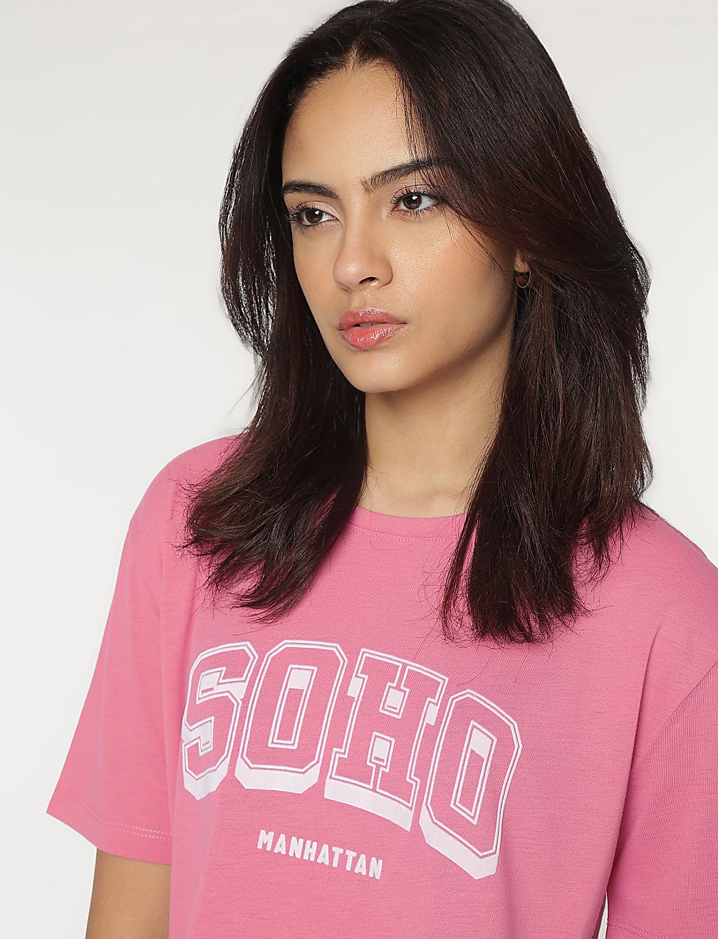 Typography Printed Round Neck T-Shirt