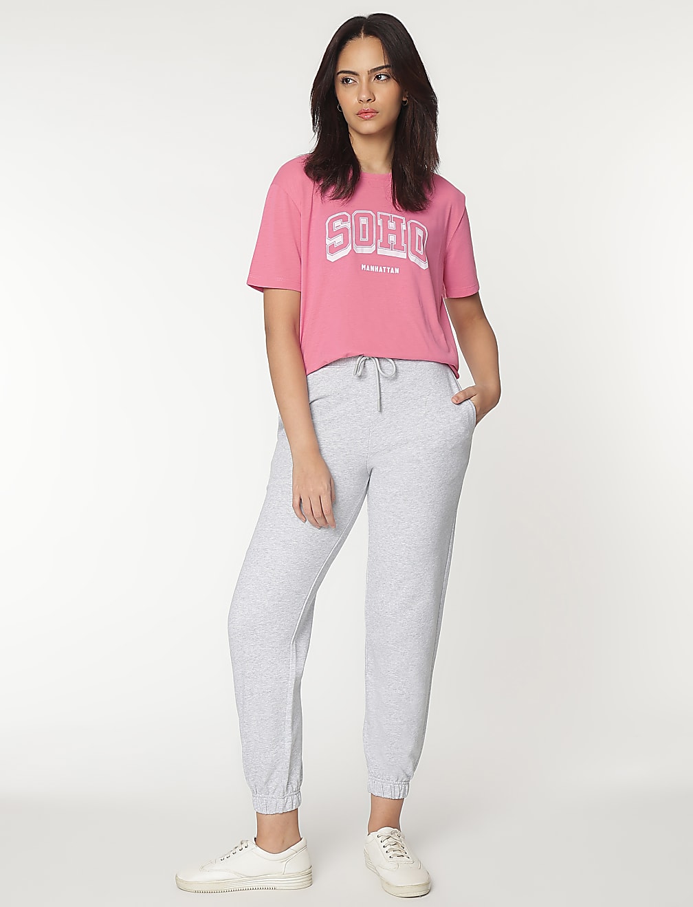 Typography Printed Round Neck T-Shirt