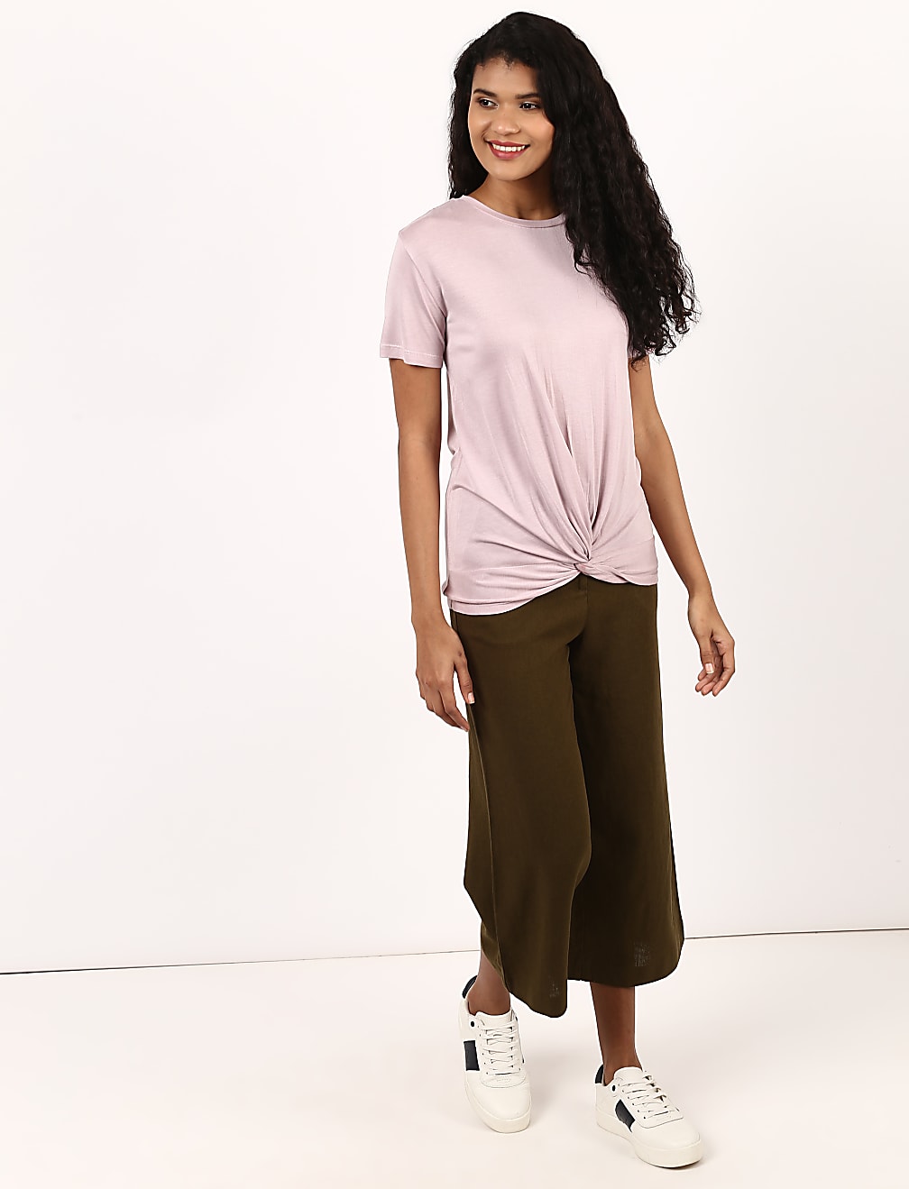 Jersey Twist Hem T-Shirt