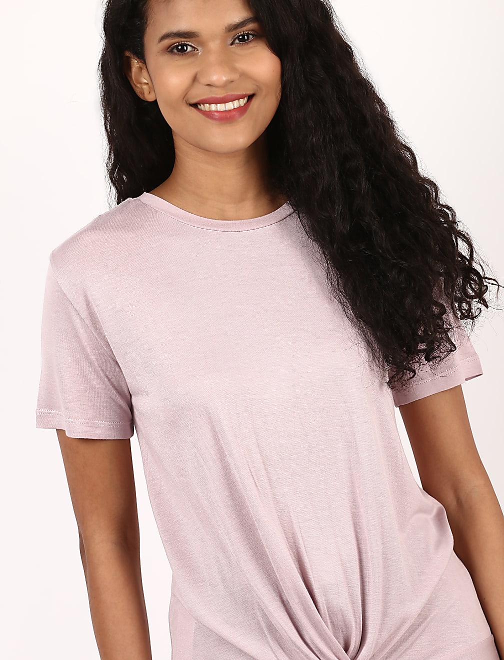 Jersey Twist Hem T-Shirt