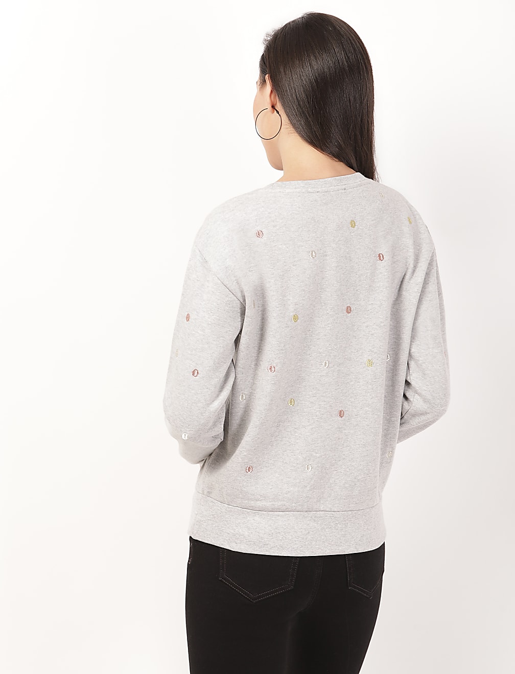 Spot Detail Sweatshirt