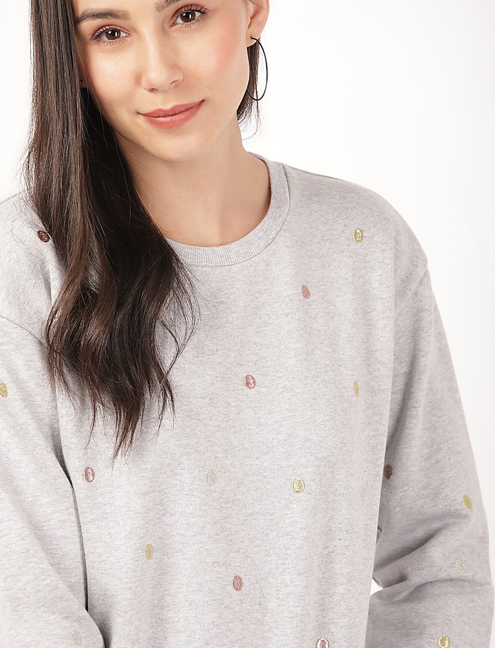 Spot Detail Sweatshirt