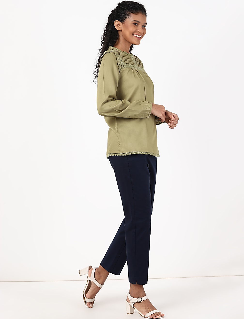 Schiffli Woven Top