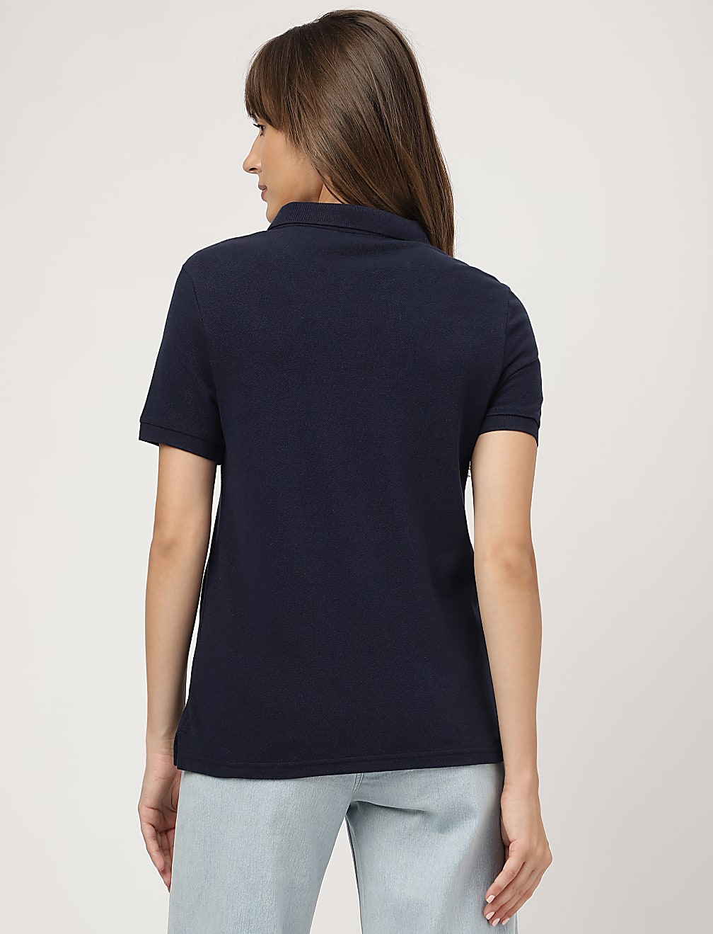 Polo Collar Plain T-shirt