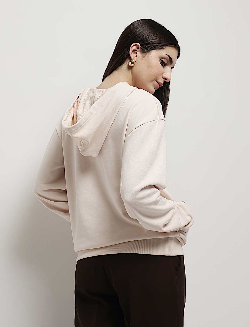 Cotton Rich Hooded Sweatshirt