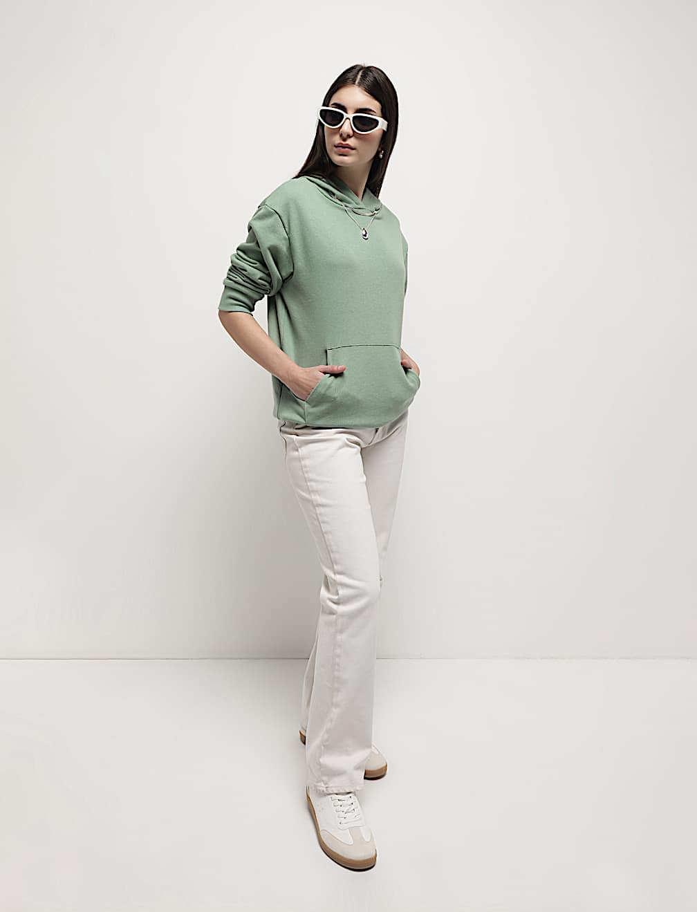 Cotton Rich Hooded Sweatshirt