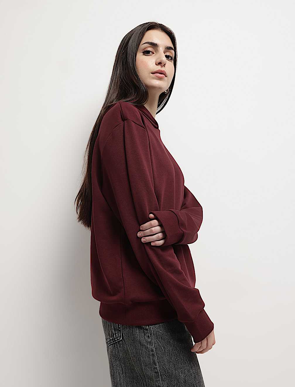 Cotton Rich Hooded Sweatshirt