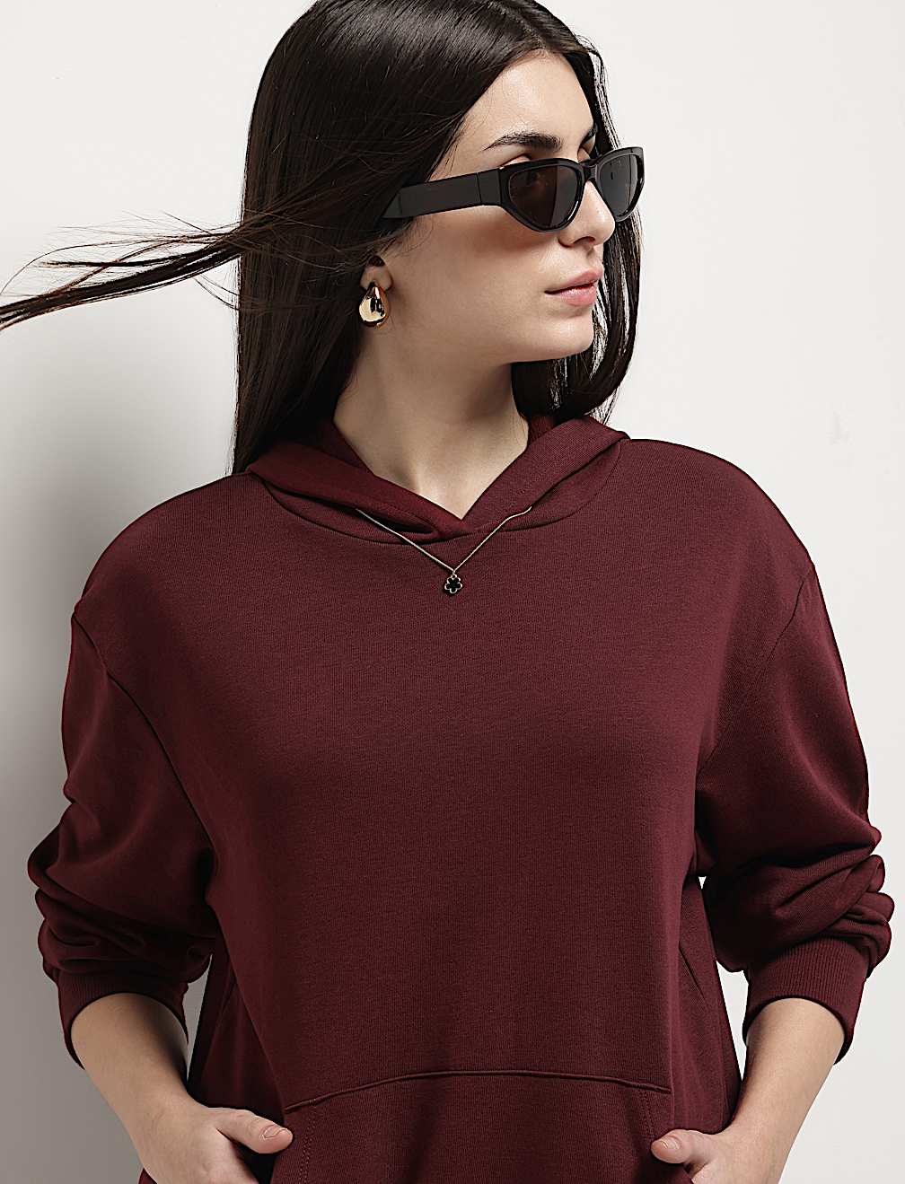 Cotton Rich Hooded Sweatshirt