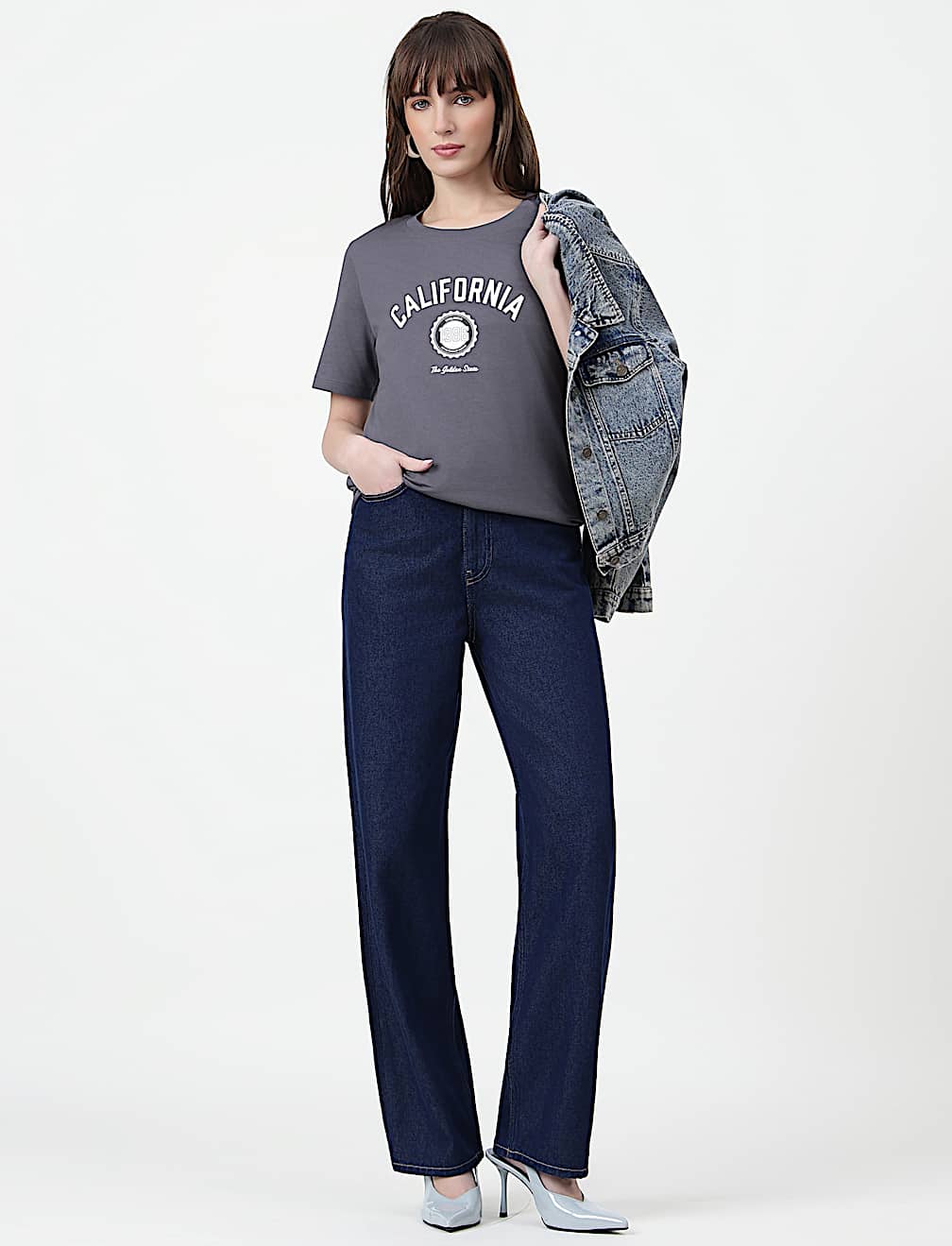 Pure Cotton Typography Crew Neck T-Shirt