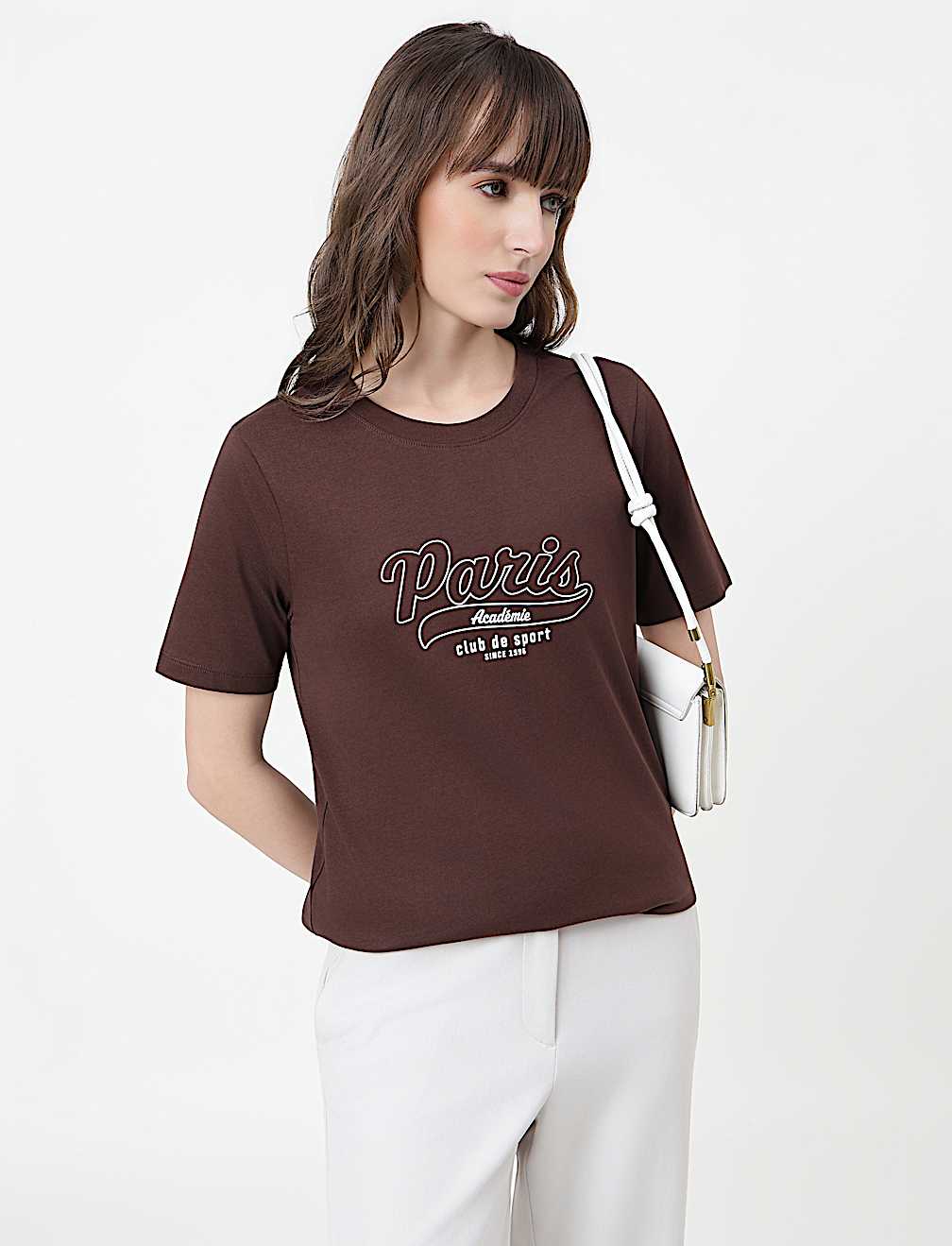Pure Cotton Typography Crew Neck T-Shirt