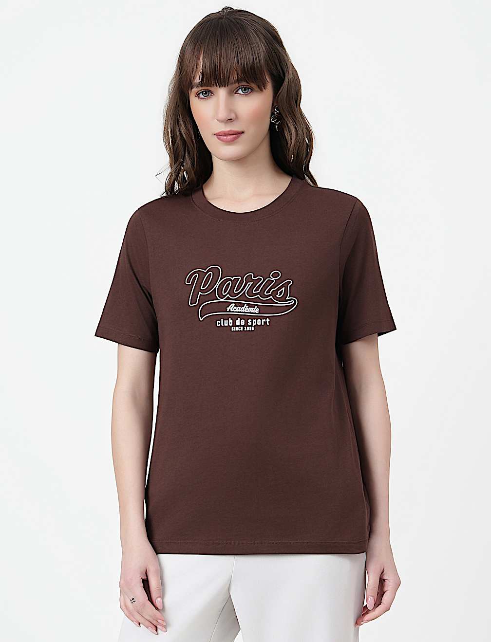 Pure Cotton Typography Crew Neck T-Shirt