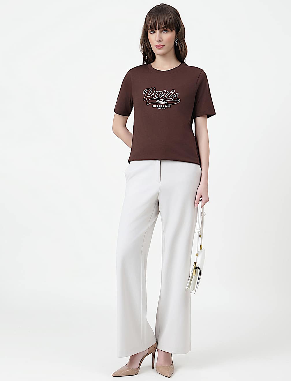 Pure Cotton Typography Crew Neck T-Shirt