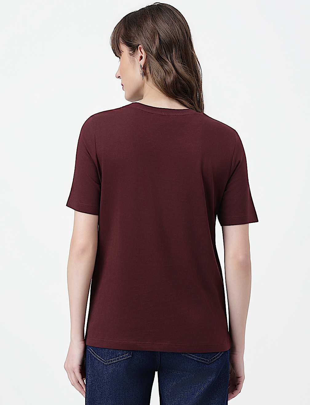 Pure Cotton Typography Crew Neck T-Shirt