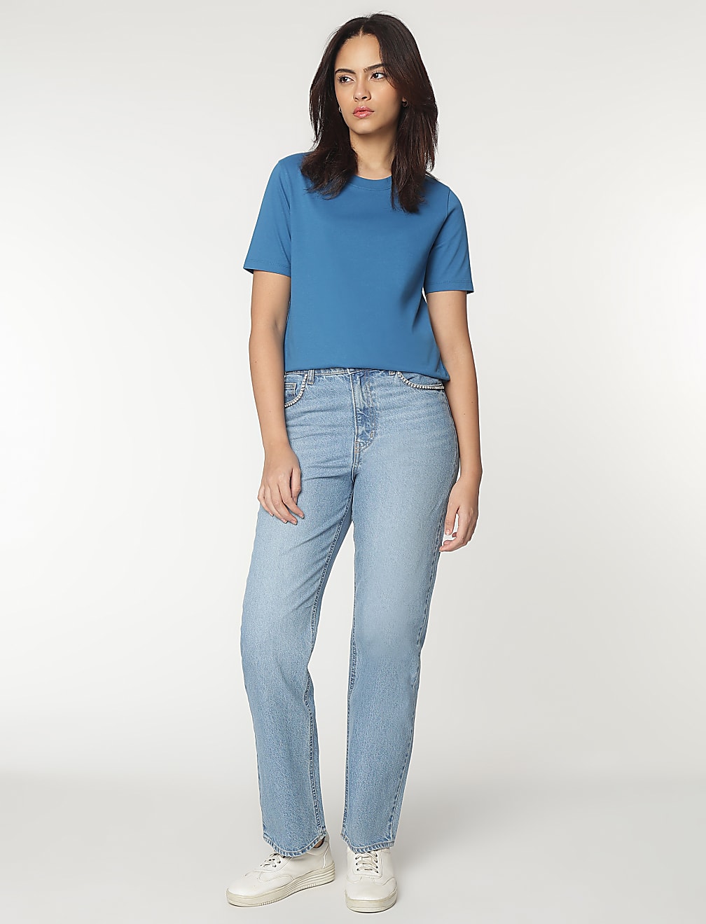 Pure Cotton Crew Neck T-Shirt
