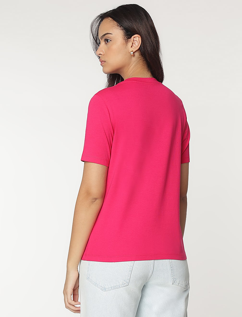 Pure Cotton Crew Neck T-Shirt
