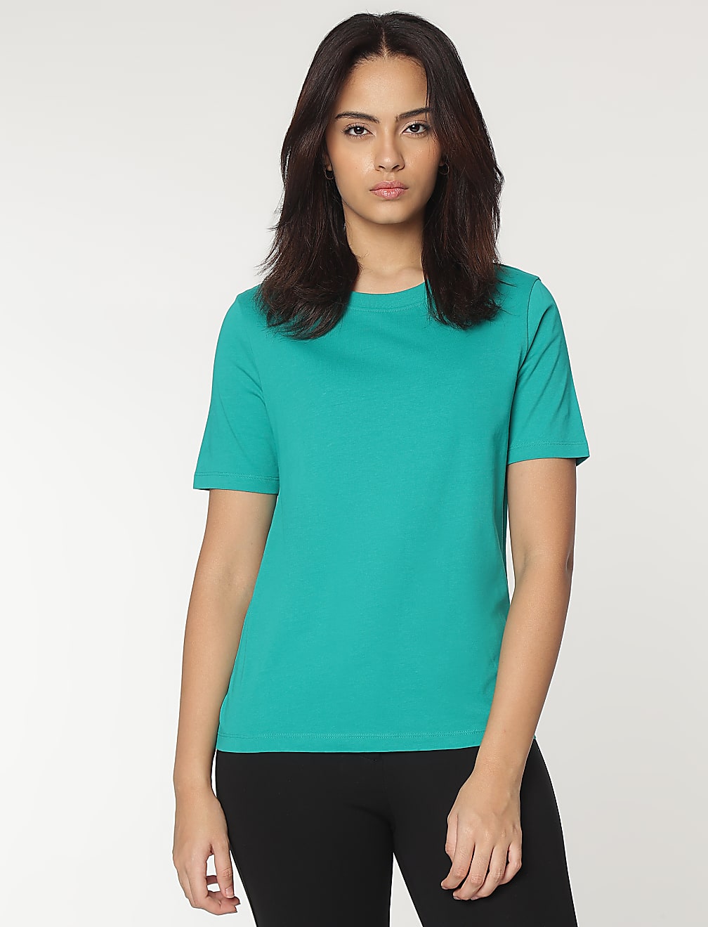 Pure Cotton Crew Neck T-Shirt