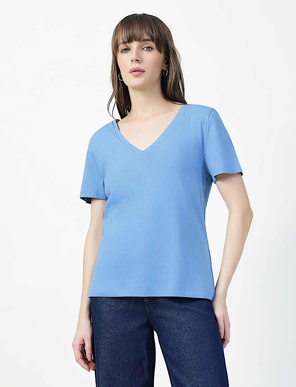 SS VALUE V NECK PLAIN
