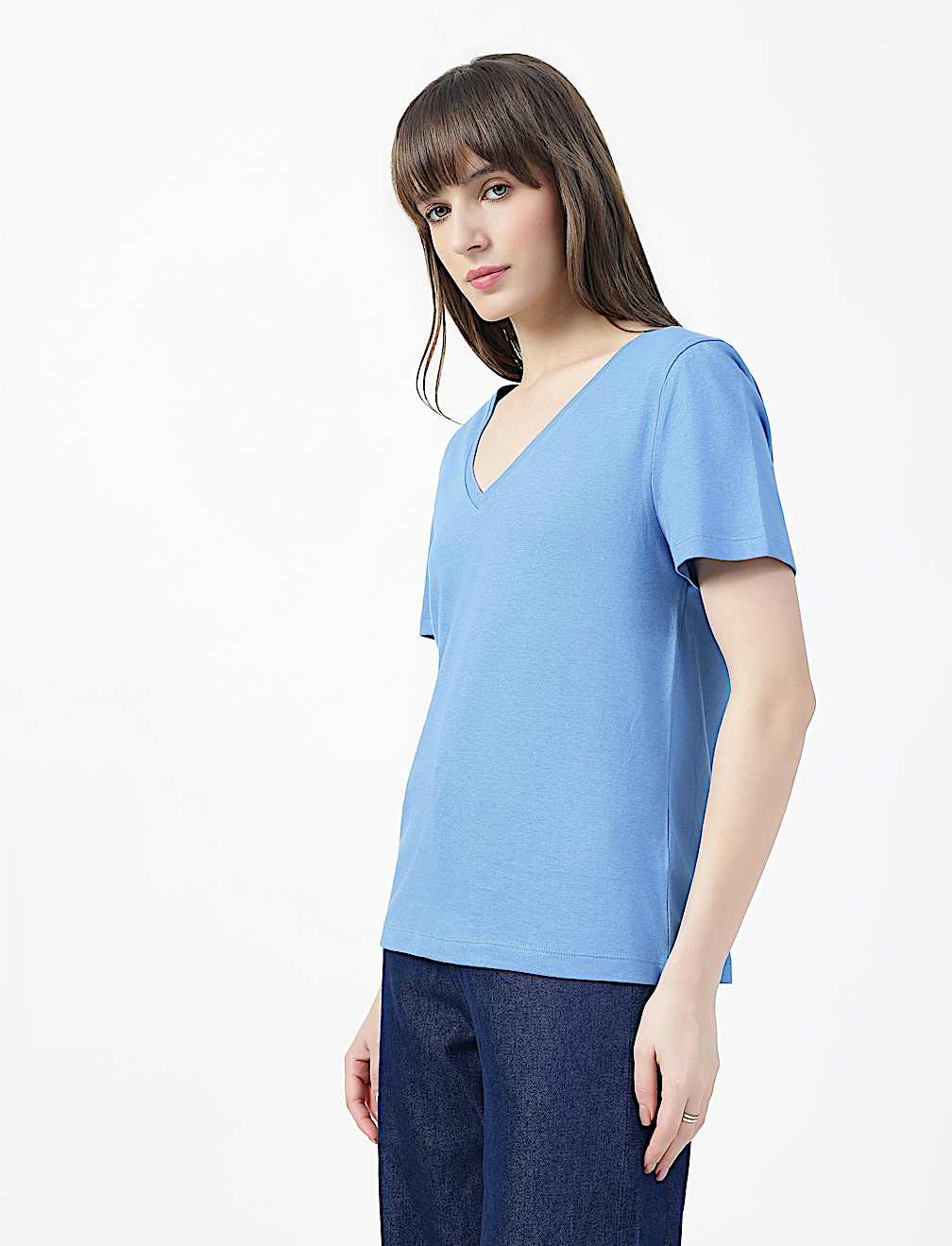 SS VALUE V NECK PLAIN