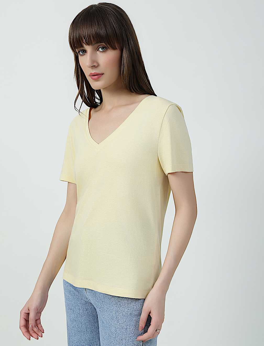 SS VALUE V NECK PLAIN