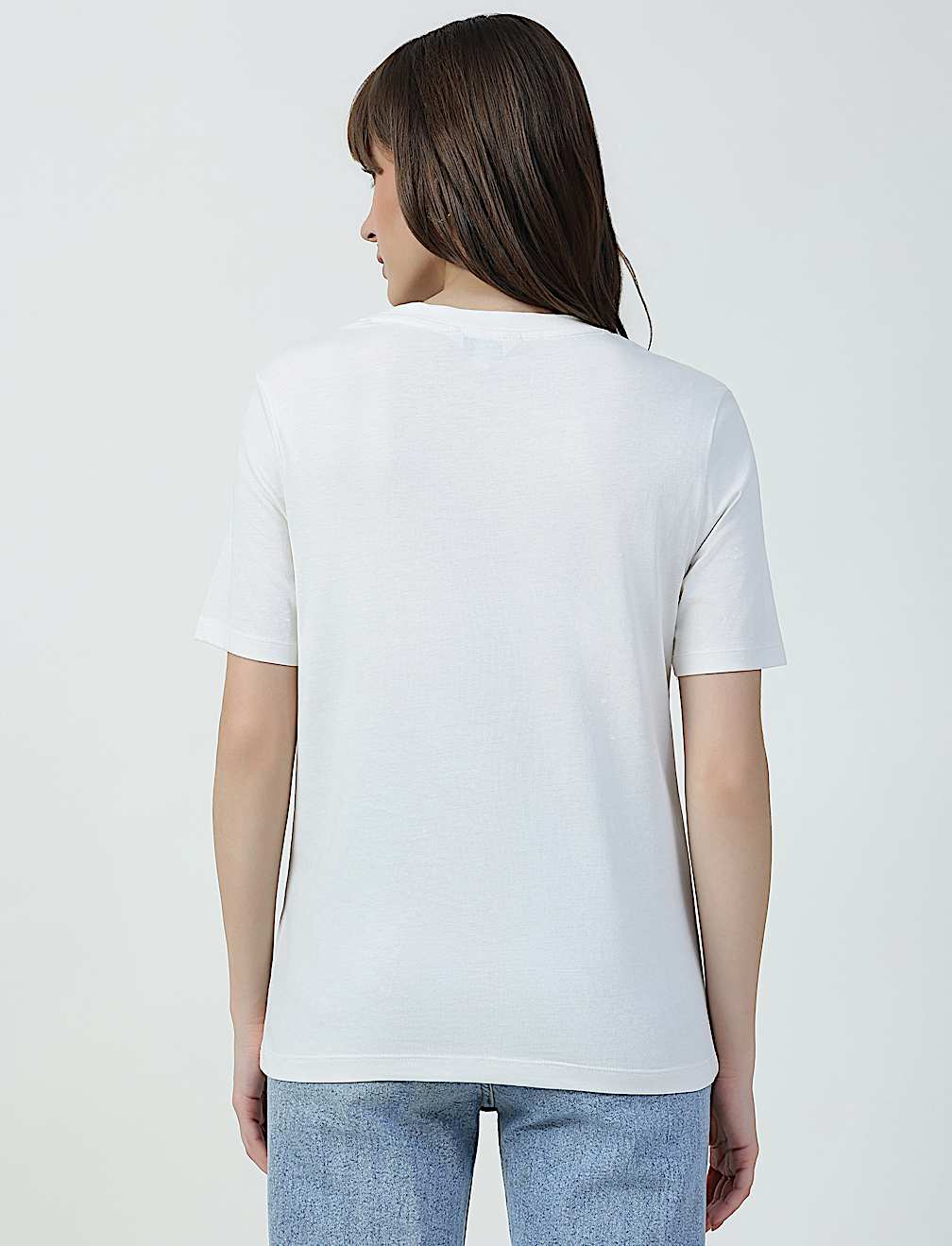 Pure Cotton Typographic Crew Neck T-shirt