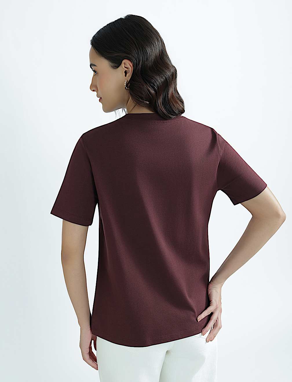 Pure Cotton Round Neck Graphic Print T-Shirt