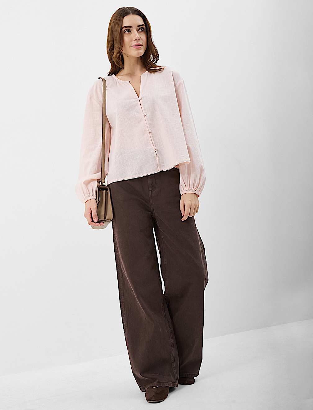 Pure Cotton Balloon Sleeve Top