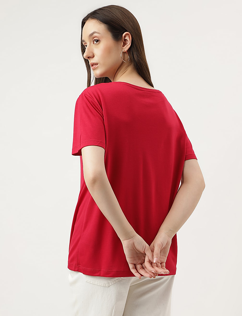 Relaxed Fit Crew Neck Tee