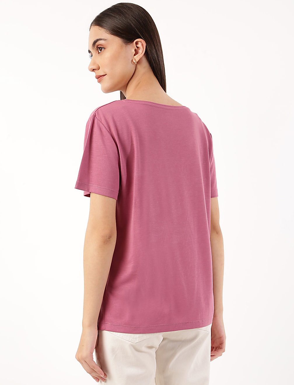 Relaxed Fit Crew Neck Tee