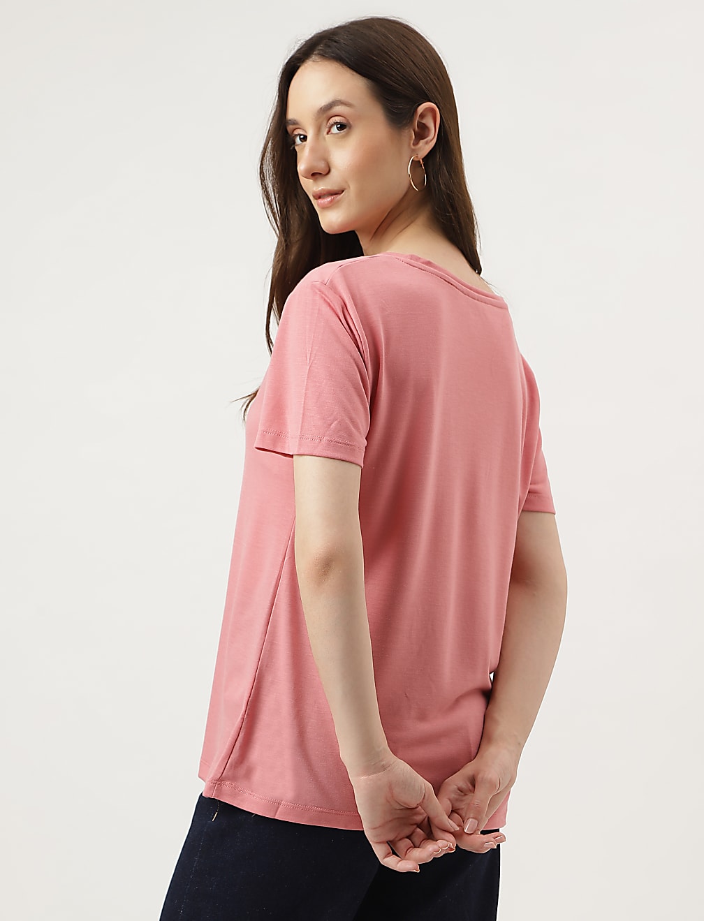 Relaxed Fit Crew Neck Tee