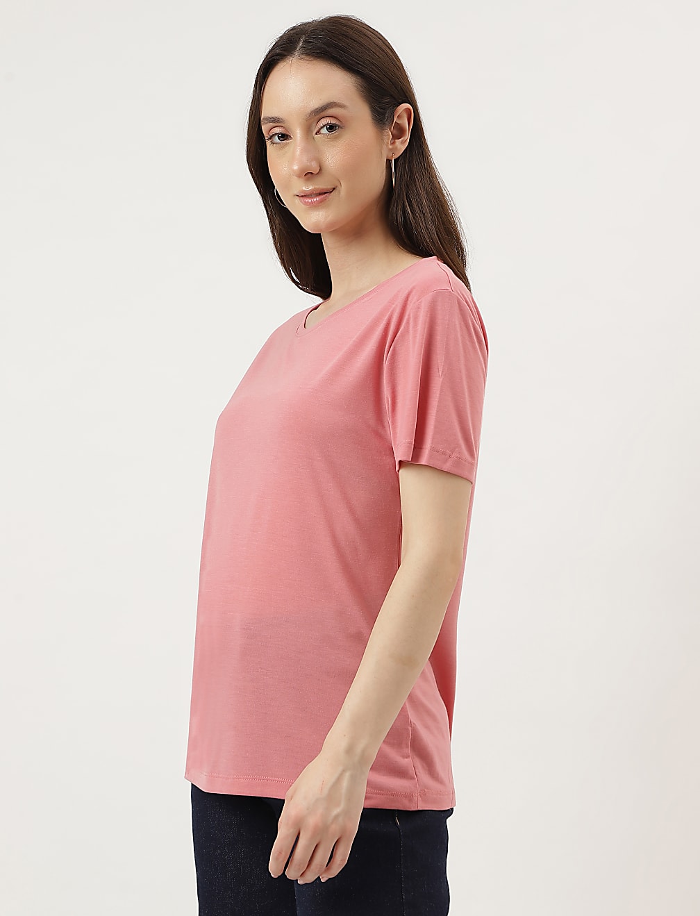Relaxed Fit Crew Neck Tee