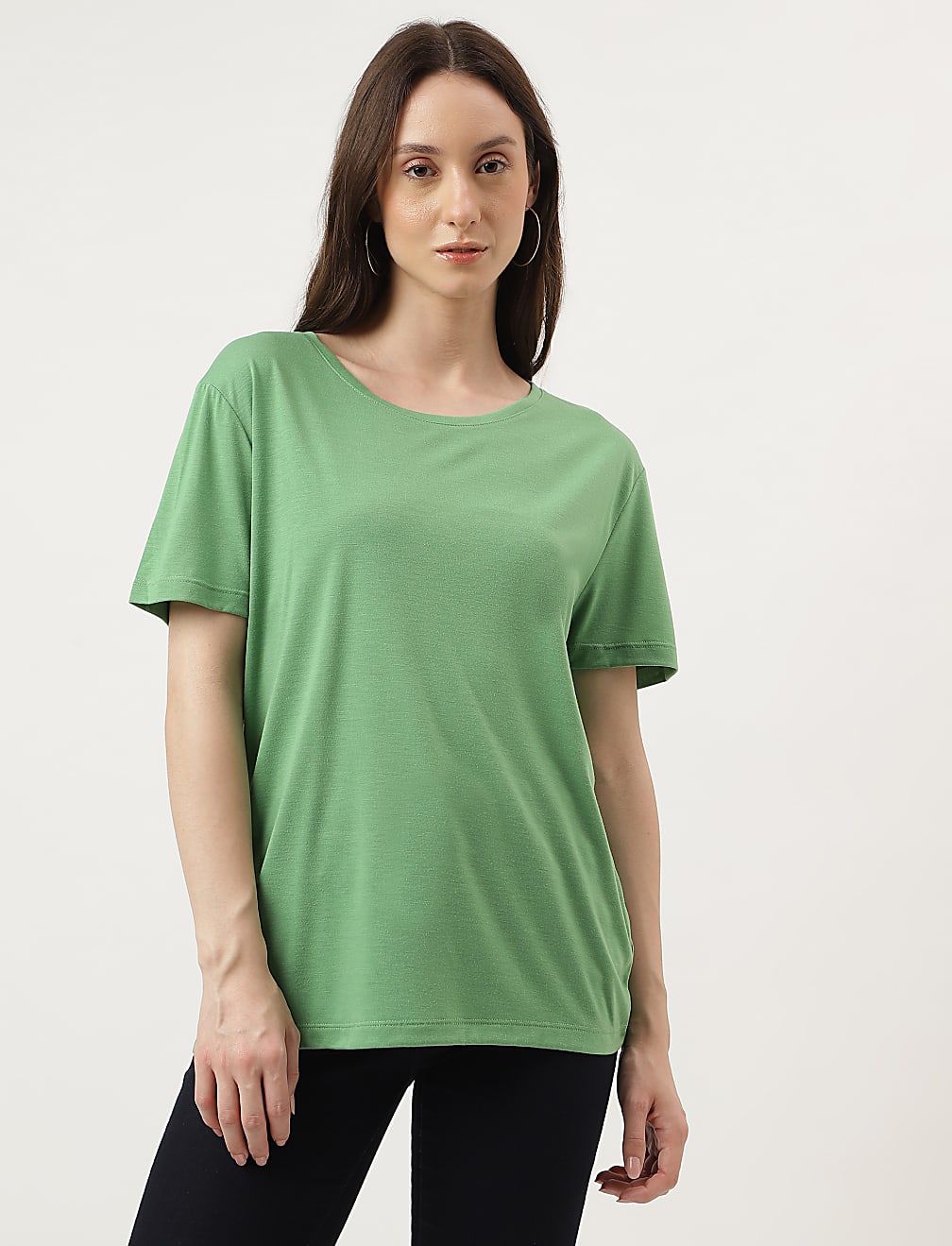 Relaxed Fit Crew Neck Tee