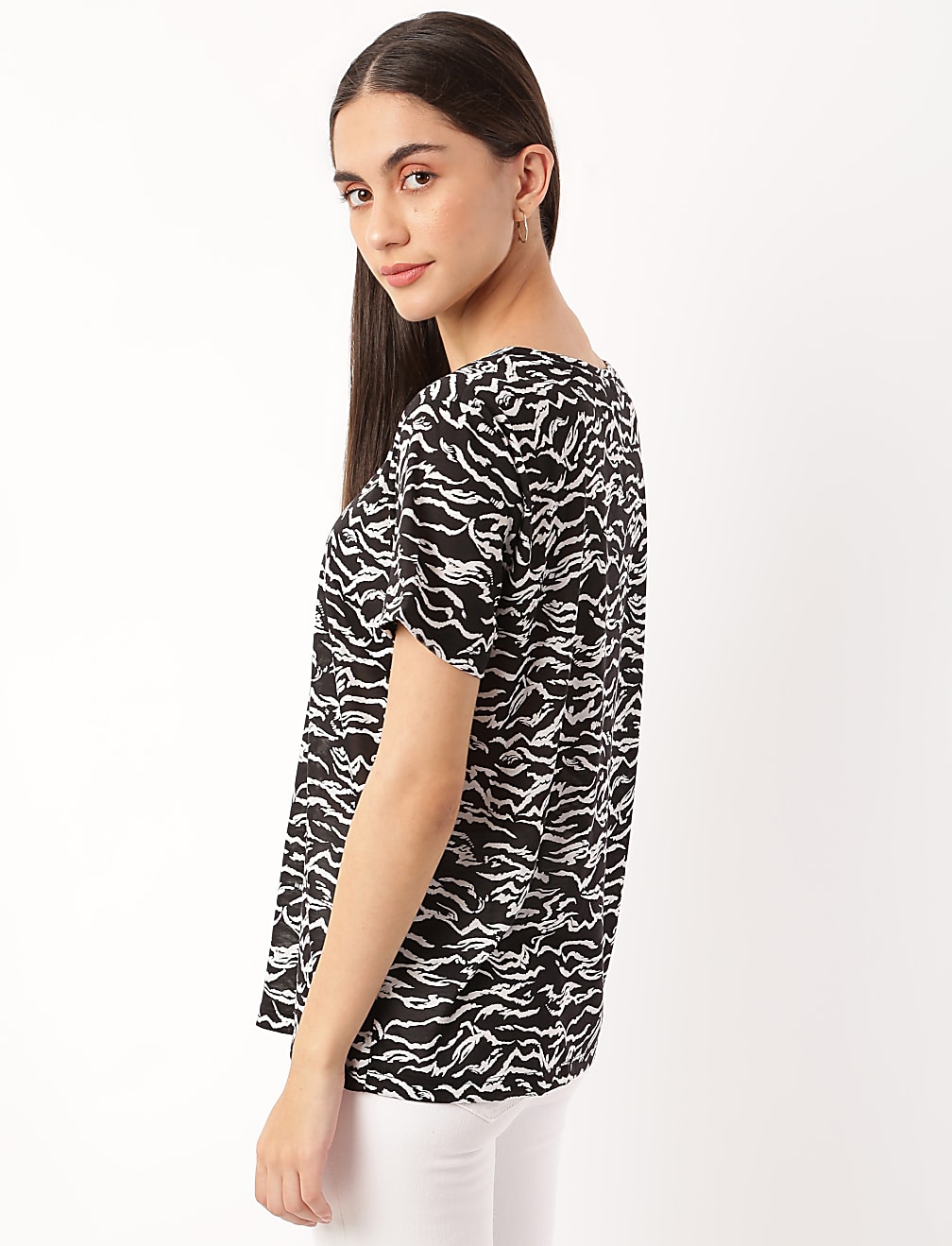 Printed Crew Neck T-Shirt