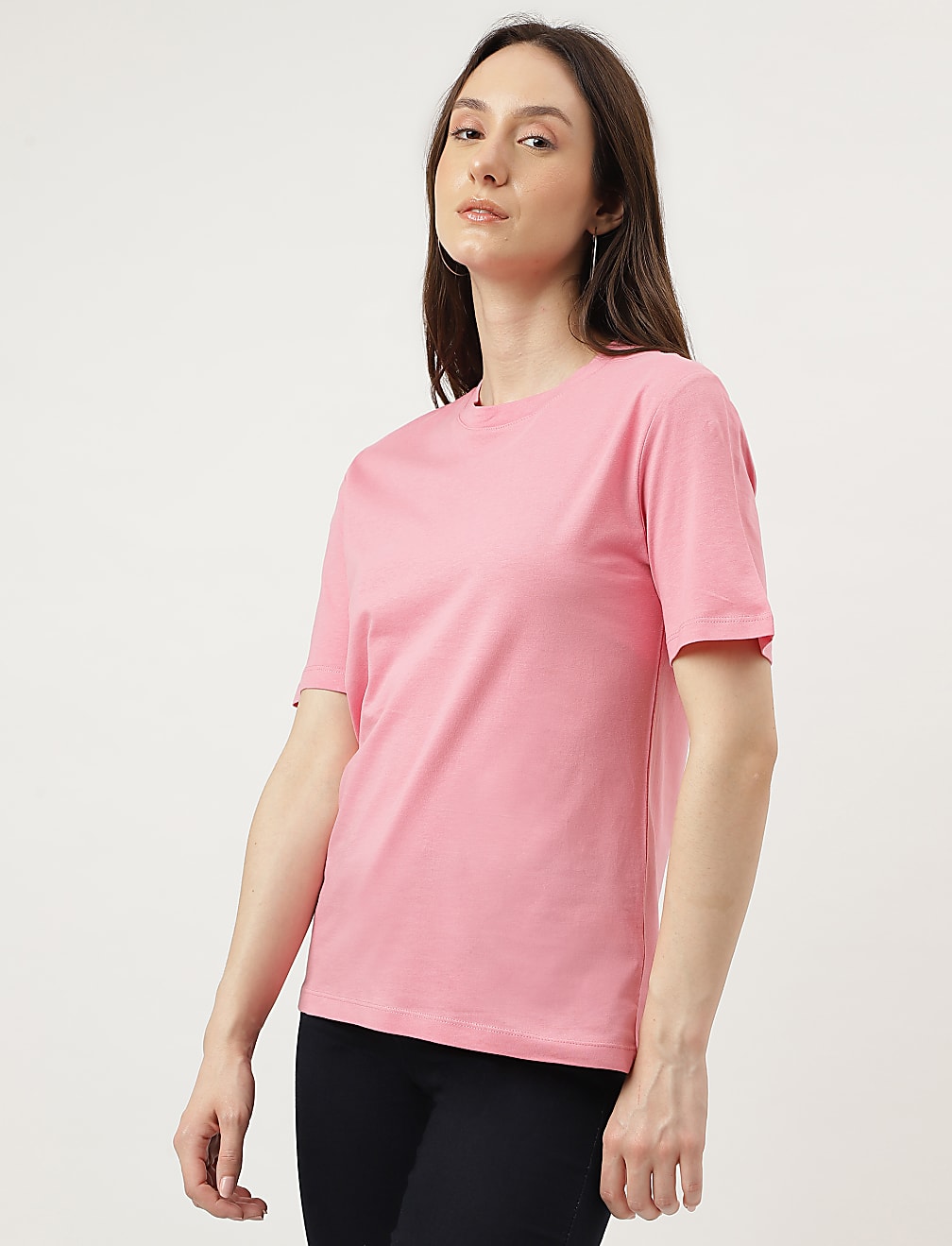 Straight Fit Crew Neck Tee