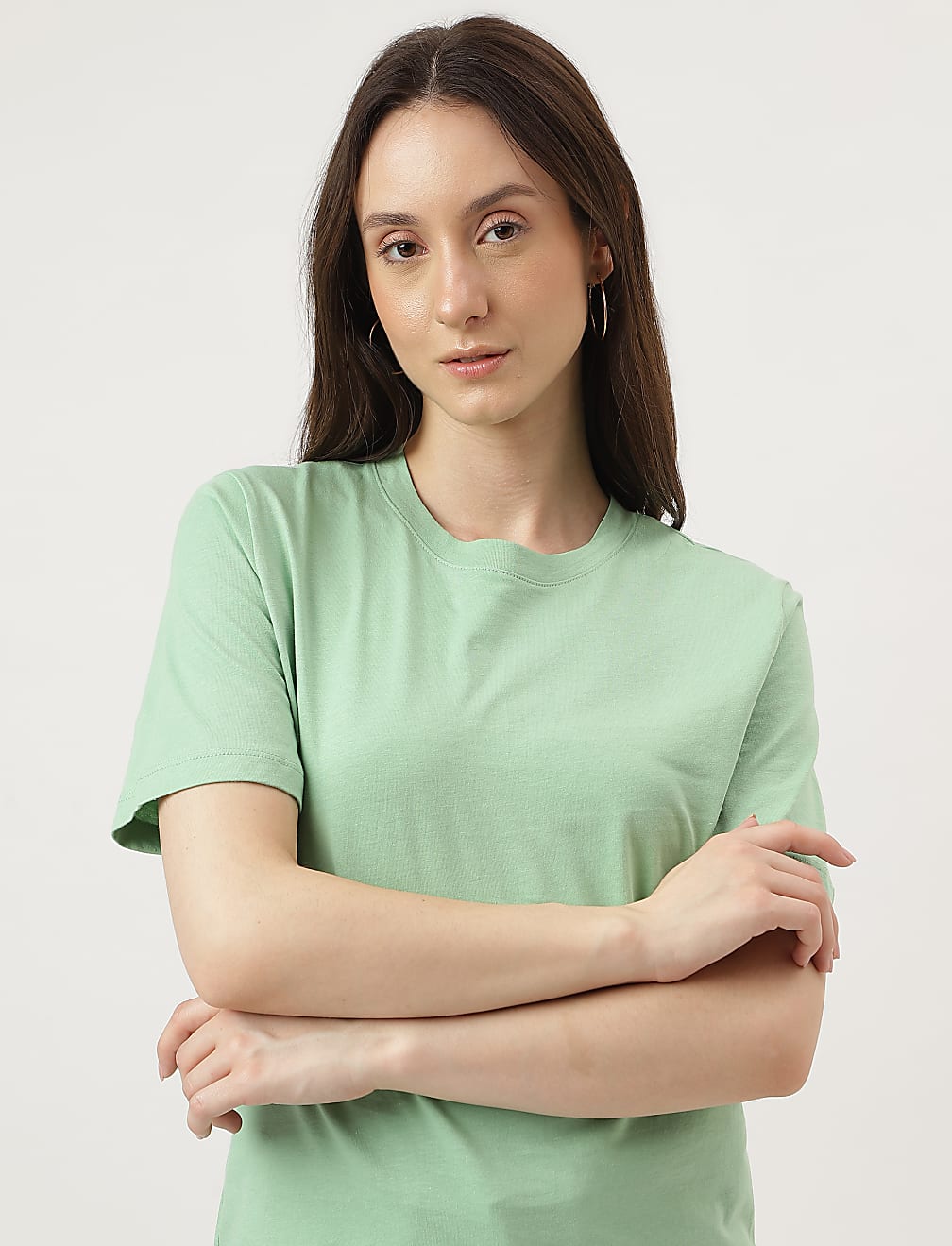 Straight Fit Crew Neck Tee