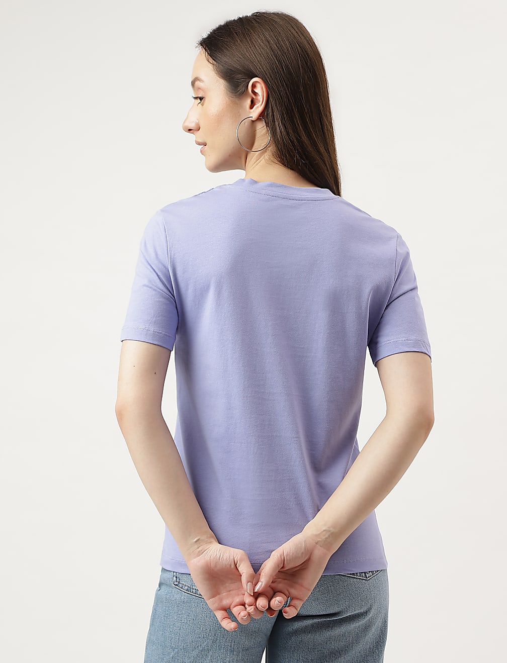 Straight Fit Crew Neck Tee