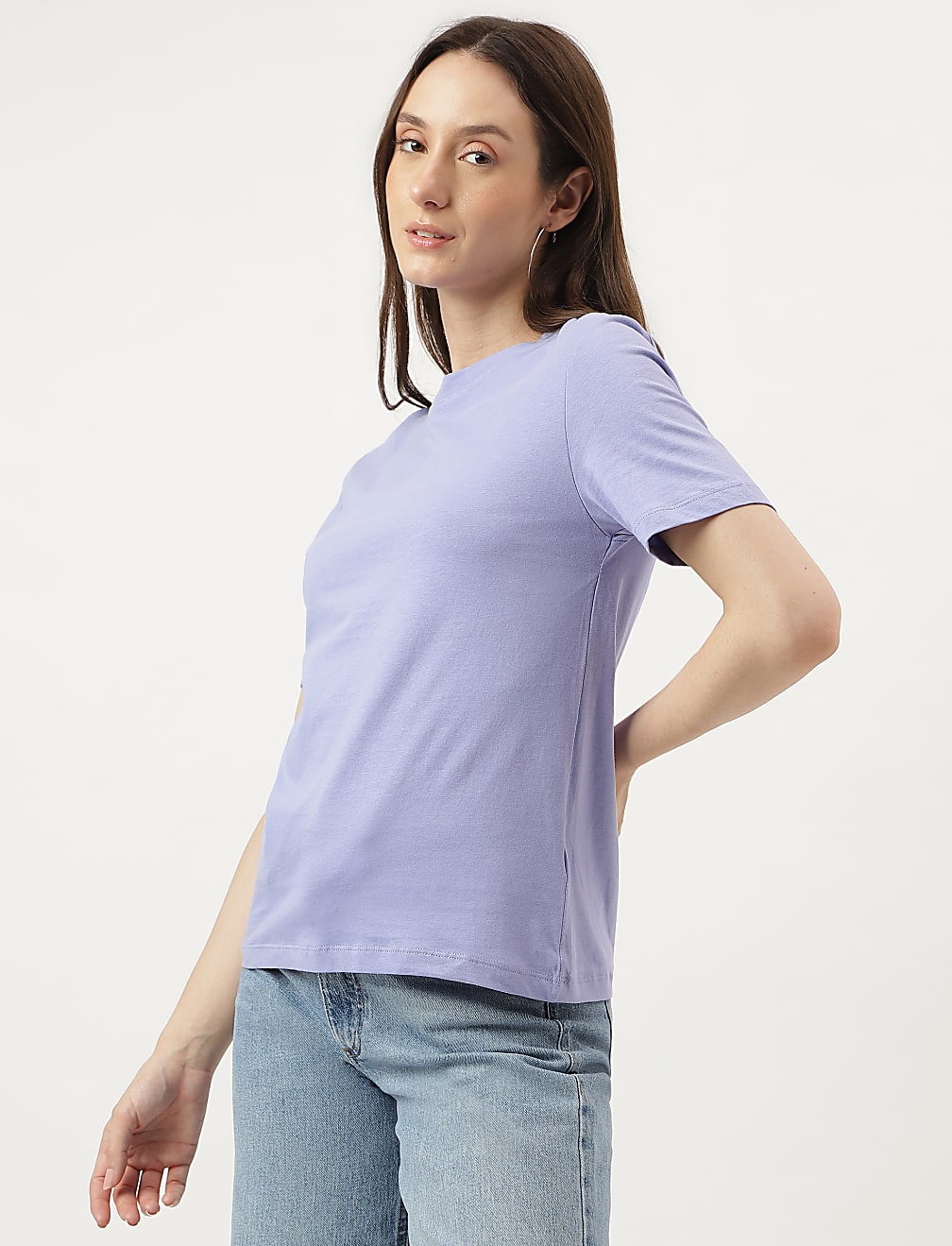Straight Fit Crew Neck Tee