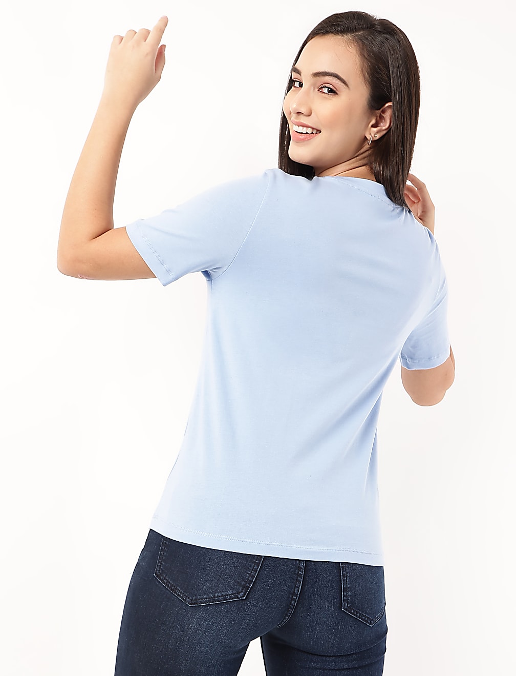 Pure Cotton Printed Crew Neck T-Shirt