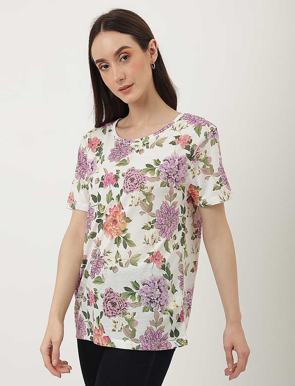 Printed Crew Neck T-Shirt
