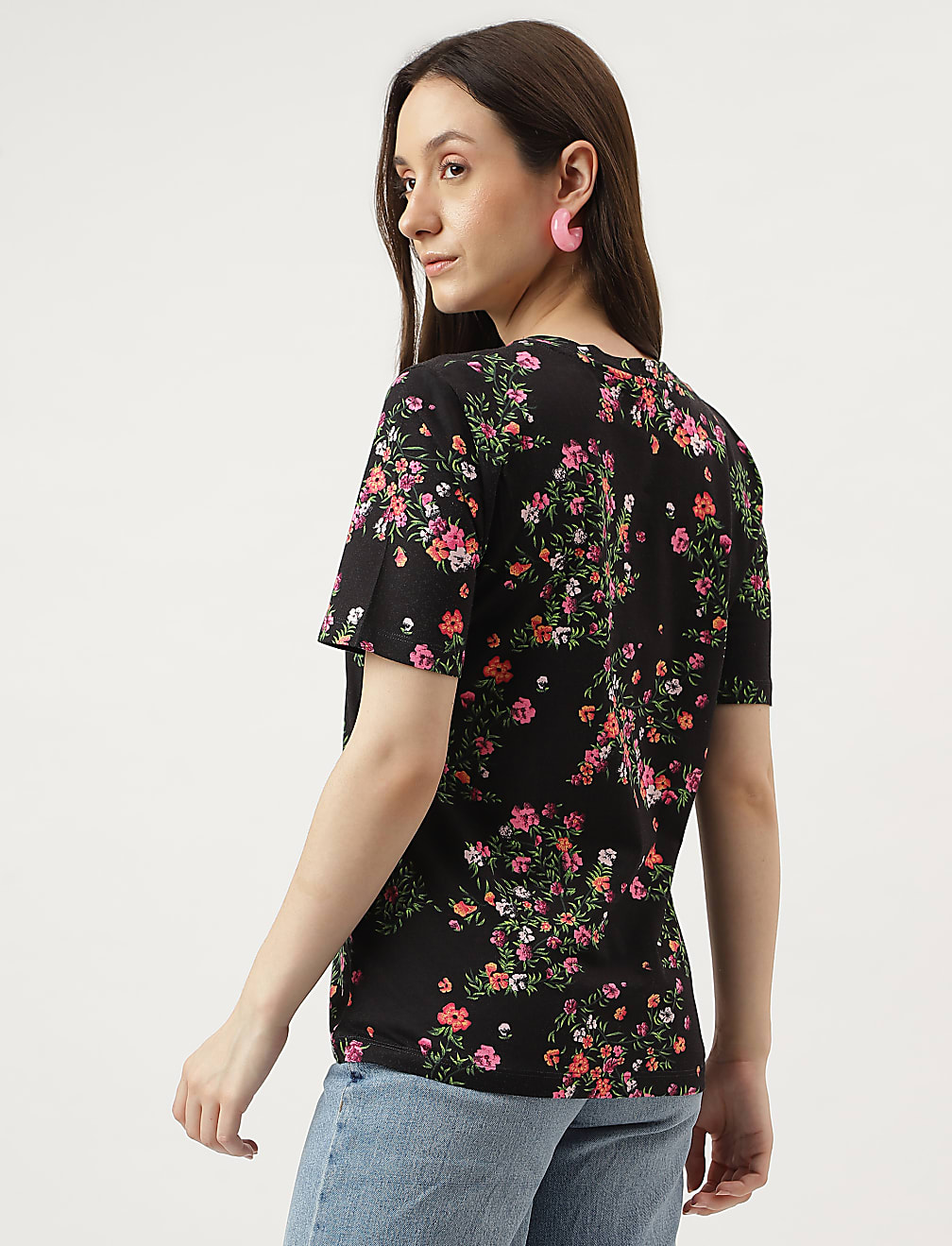 Straight Fit Crew Neck Tee