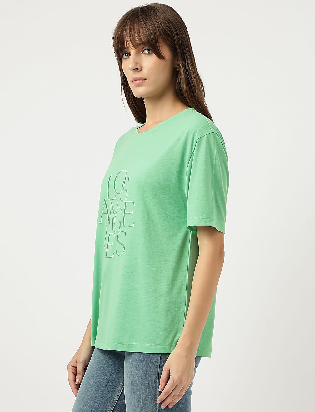 Embroidered Round Neck T-Shirt