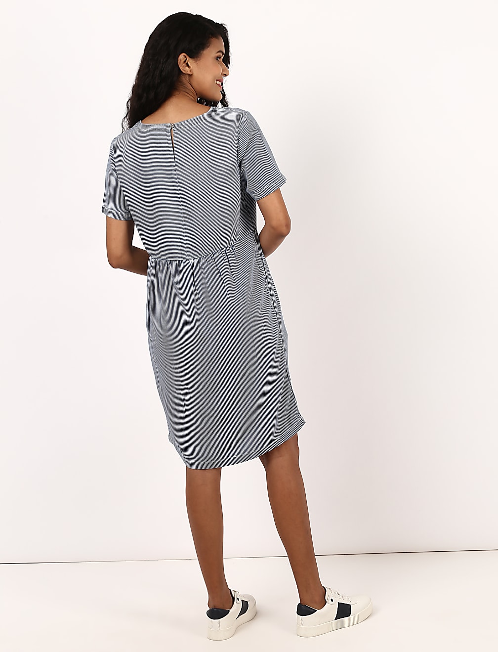 Pin Stripe Tencel Dress